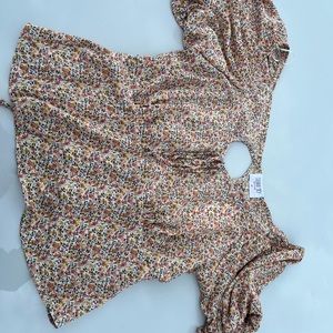 Sienna Sky Flower Blouse NWT